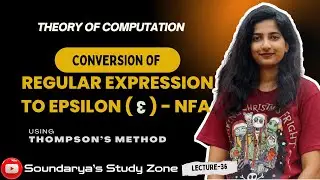 Conversion of Regular Expression to ε-NFA (Epsilon NFA) | Thompson’s Method | Automata Theory