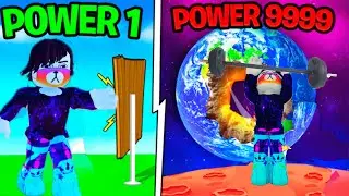 СТАЛ КАЧКОМ НА 24 ЧАСА В РОБЛОКС|Punch Wall Simulator