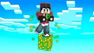 Minecraft But I'M TRAPPED on ONE XP BLOCK in Minecraft!