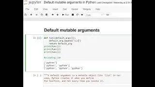 Day 116 : Default mutable arguments in Python