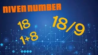 NIVEN NUMBER || JAVA PROGRAM to check whether the given NUMBER is a NIVEN NUMBER or NOT|study#Withme