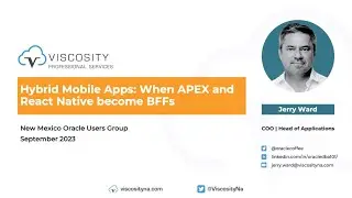 NMOUG 2023 - When Oracle APEX and React Native become BFFs by Jerry Ward