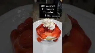 🍒Mini Protein Cherry Pie #dessertrecipe #proteindessert #lowcaloriedessert