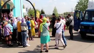 пасха 2019 село  Красное близ Гомеля встреча благодатного огня.