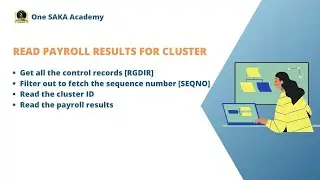 SAP ABAP HR Reading payroll results of an employee End-to-End