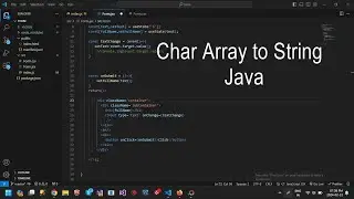 how to convert char array to string in java char array to string