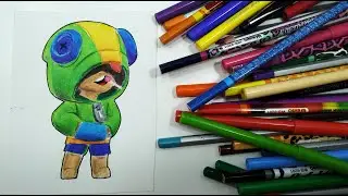 Как нарисовать Леона из Brawl Stars. Рисунок Бравл Старс. How to draw Leon Brawl Stars.