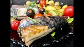 Skuša iz vazdušne friteze, Air fryer mackerel, Luftfritteusen-Makrele,