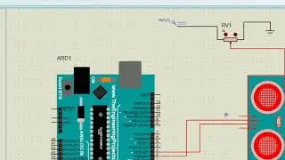 14. Ultrasonic Sensor interface with Arduino in Proteus