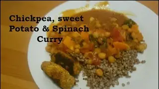 What I cooked today :  Sweet Potato, Chickpea & Spinach Curry ( Vegan)