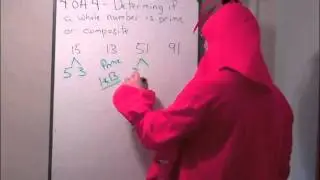 Determining if a Whole Number is Prime or Composite