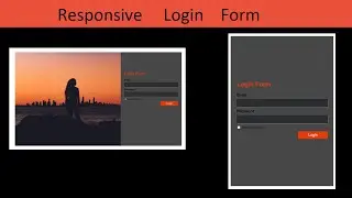 Full Landing page Design - Responsive Web Design - Responsive Login Form using only Html & Css