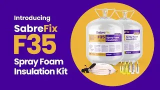 SabreFix F35 Spray Foam Insulation is a 2 part, professional-grade, portable foam kit.