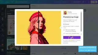 Create Pixelated Effect with this Canva App | Creative background effect using canva