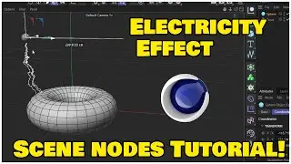 Create Electricity Effect With Scene Nodes Closest Points Node | Cinema 4D