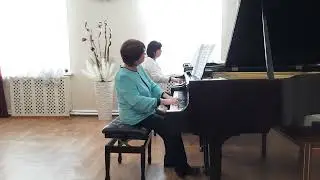 Фортепианный дуэт Коновалова О.А. и Грицкан С.Н. "Пойду ль я, выйду ль я"