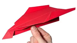 HOW to make a paper airplane that flies far - origami plane rocket [IVANA]