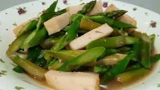 Tumis Asparagus Dan Tahu Ikan Super Lezat #menuspesial #asparagusrecipe #chinesefood
