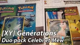 Ouverture des Duo pack pokemon générations Celebi et Mew