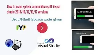 How to make Splash Screen in Visual Studio | Best splash screen vb.net | splashscreen | CS619 | Lec3