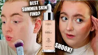 NEW! L'Oreal True Match Nude Plumping Serum Foundation! BEST TINTED SERUM YET?! | KYRIELLELARA