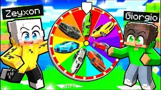 GIRO la RUOTA DELLE MACCHINE POVERE contro MILIONARIE in Minecraft!