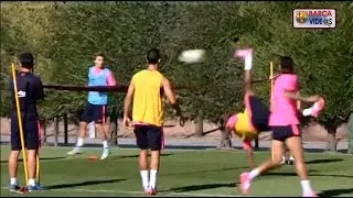 When Xavi assisted Adama in training (2014)