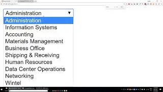Populating Drop Down menus from Database