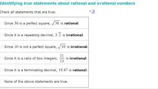 Identifying if a number is rational or irrational