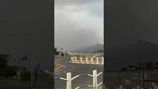 Sandstorm and strong easterly wind