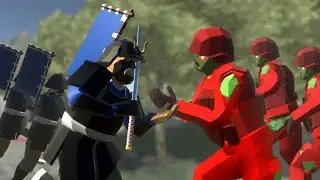 The Samurai defense against the zombie horde | Ravenfield