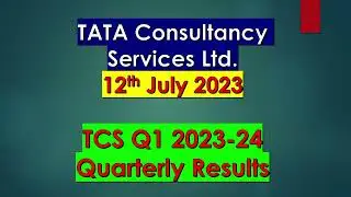 TCS Q1 Results 2023-24 Tata Consultancy Services Ltd. results today 13th July 2023
