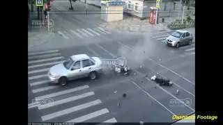 Crazy & Scary Motorcycle Crashes #1