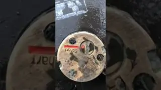 Опасная находка из болота (немецкая противотанковая мина)