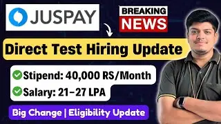 Juspay Direct Test Hiring | Salary: 21-27 LPA | Off Campus Drive 2024, 2025 BATCH | Breaking News