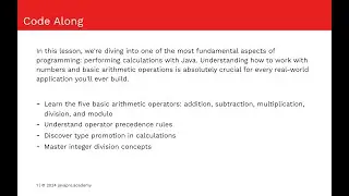 Java Arithmetic Operators and Expressions - javapro.academy