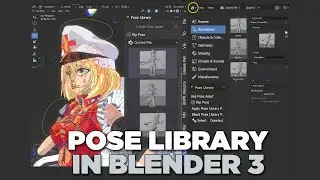 How to use the pose Library in Blender 3