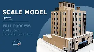 We built a Scale Model of traditional Hotel in our Studio #scalemodel #hotel #architectural