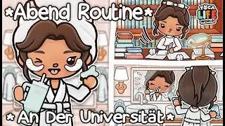 🌙 NIGHT ROUTINE AT UNIVERSITY ⭐️ English with Voice 🌃 AESTHETIC TOCA BOCA STORY
