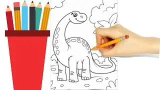 How to draw dinosaur | How to draw dinosaur step by step