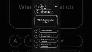 Daily Dart and Flutter Quiz