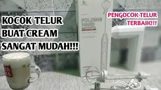 Pengocok Telur Terbaik Paling Murah! REVIEW MIXER MINI PORTABLE HAN RIVER FOLDING HAND MIXER HRDDQ07