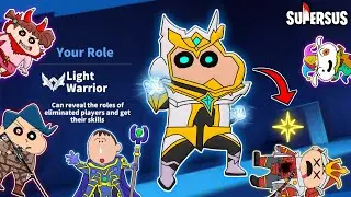 Shinchan Became Light Warrior In Super Sus 😱✨ | Shinchan Playing Among Us 3D | Funny Game 😂