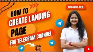 How To Create Landing Page For Telegram Channel Promotions | Increase Subscribers- Digiwebengineers