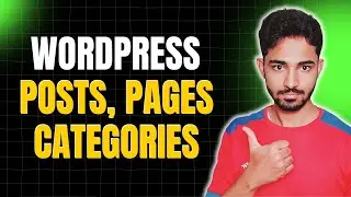 WordPress Posts, Pages, Categories (Explained) Urdu / Hindi