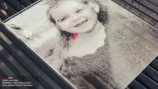 CO2 Laser Cutter Etching Photo / Image on Glass