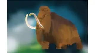 elephant digital painting in photoshop