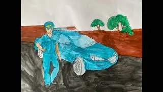 В Павлодарской области прошел конкурс детских рисунков среди семей полицейских