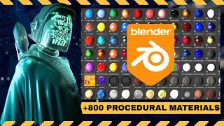 FREE Blender PBR Textures and Materials (+800 procedural materials for Blender 3 )