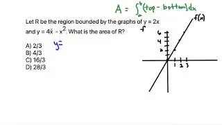 Calculus: Let R be the region bounded by the graphs of y = 2x and y = 4x  - x^2.